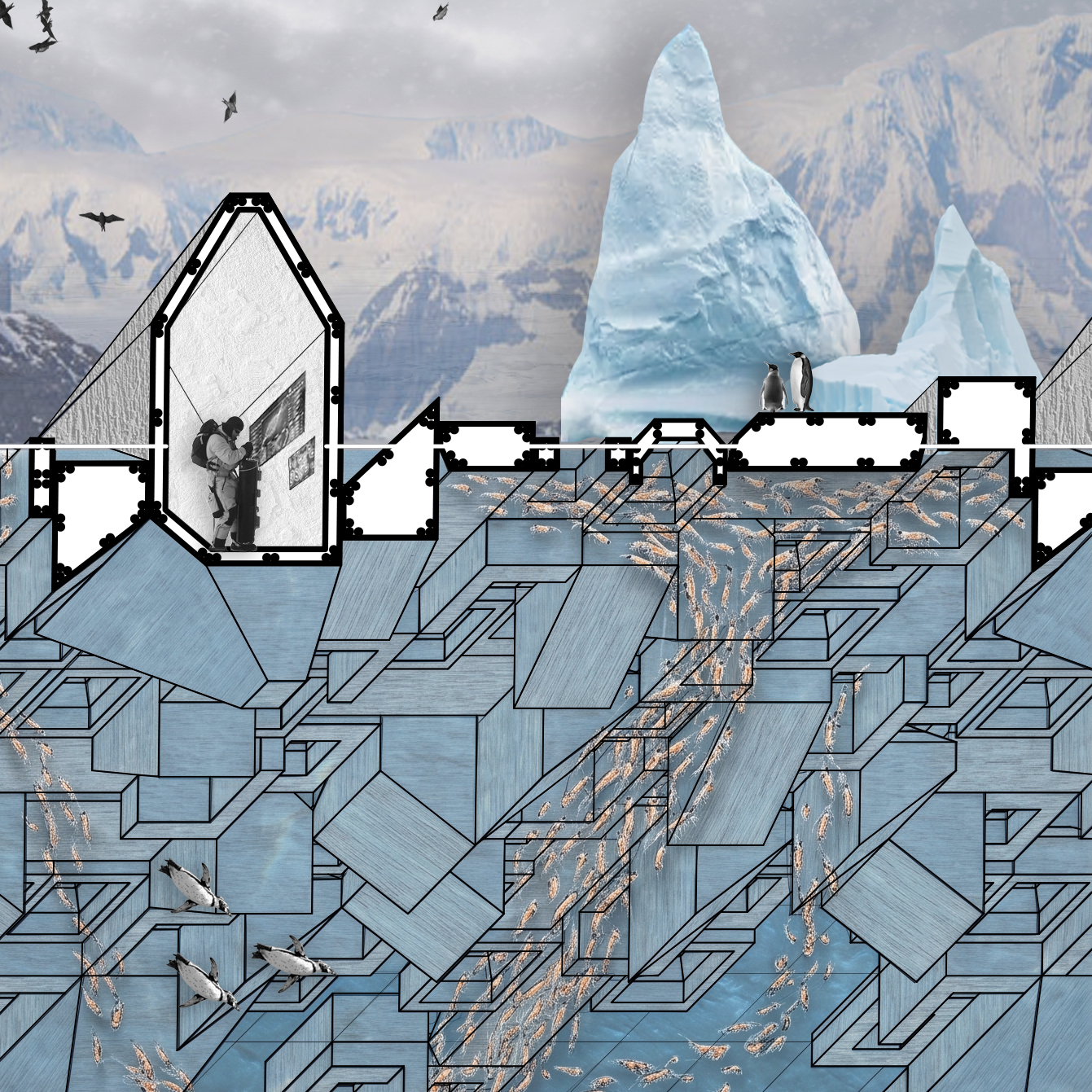 The Symbiotic Drift: — Deployable Habitats and Educational Infrastructure for Krill Regeneration