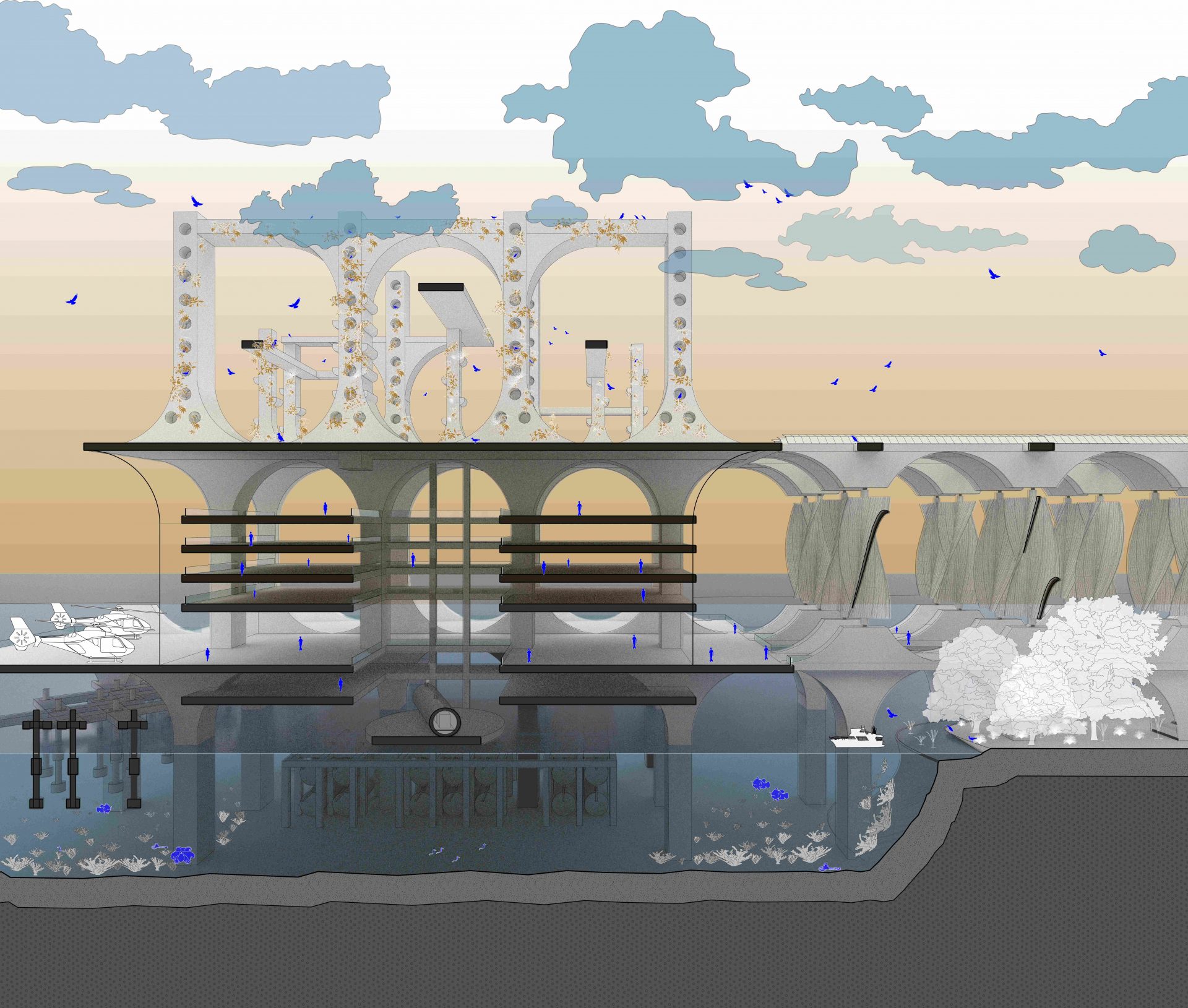 Gross Sufficiency: A Data Center Designed to Exceed Its Own Appetite