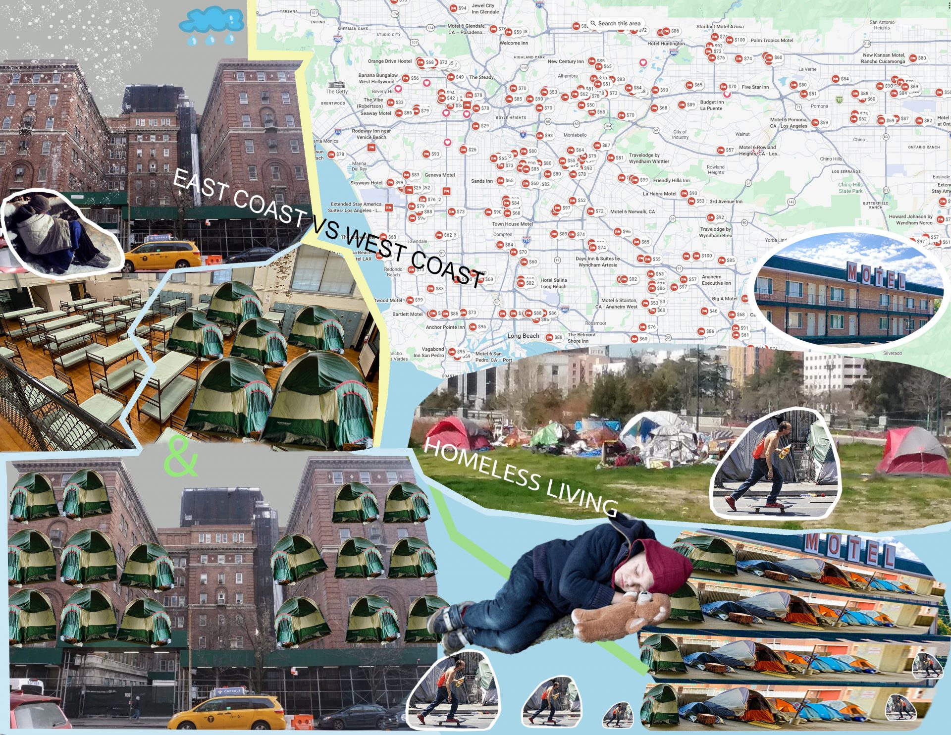 Homeless+Living (The Difference Between West Coast and East Coast Homeless People)
